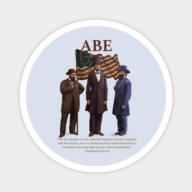 Abraham Lincoln Magnet by Mind's Edge Concepts